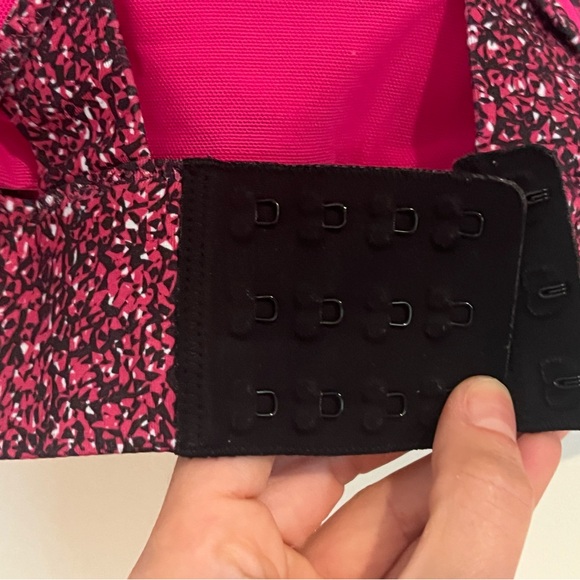 Lululemon Energy Bra High Support Pink Speckle and Black Sports Bra Size 6 - Picture 5 of 7